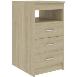 Vidaxl - Armoire à tiroirs Chêne sonoma 40x50x76 cm Bois d'ingénierie Chêne sonoma
