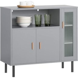 SoBuy FSB82-HG Buffet Placard Dressoir Commode Armoire Multi-Rangement, Meuble de Rangement sur
