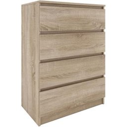 Commode moderne avec 4 tiroirs Malwa M4 - Beige
