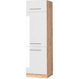 Armoire réfrigerateur ""Fame-Line 60cm chêne/blanc brilliant Vicco