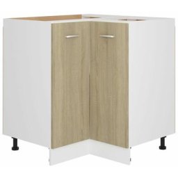 Armoire d'angle Chêne sonoma 75,5x75,5x80,5 cm Aggloméré Vidaxl Sonoma oak