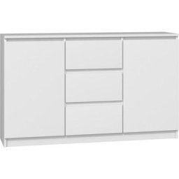 Cazar Commode moderne 2 portes + 3 tiroirs chambre/salon/bureau Dimensions : 75x120x30 Design
