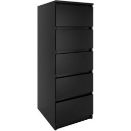 Venice - Commode contemporaine haute chambre/salon/bureau 45x40x111 - 5 tiroirs coulissants