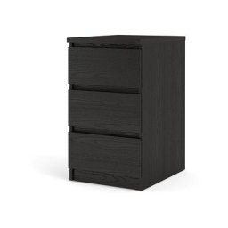 Nada Commode à 3 tiroirs, noir mat. - Noir
