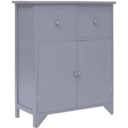 Vidaxl - Armoire latérale Gris 60x30x75 cm Bois de Paulownia Grey