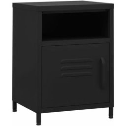 Tables de chevet 2 pcs Noir 35x35x51 cm Acier Vidaxl Noir