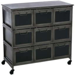 Commode en métal Atmosphera créateur d'intérieur - Gris