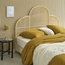 Tête de lit en rotin et cannage 160 cm - Naturel