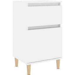 Table de chevet blanc brillant 40x35x70 cm Vidaxl High gloss white