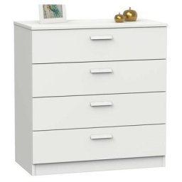 Commode 4 tiroirs Teb Chambre à coucher des jeunes Chambre à coucher des enfants Mariage blanc