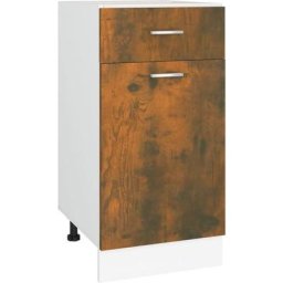 Vidaxl - Armoire de plancher à tiroir Chêne fumé 40x46x81,5 cm Bois