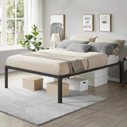 Sommier 90x190cm -Cadre de Lit - Sommiers à Lattes en Bois pour Adulte et Enfant - 4 pieds