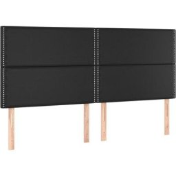 Vidaxl - Têtes de lit 4 pcs Noir 90x5x78/88 cm Similicuir Black