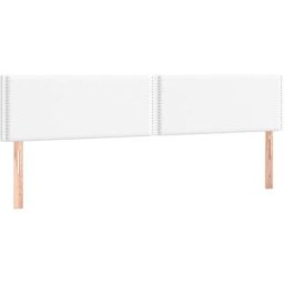 Têtes de lit 2 pcs Blanc 100x5x78/88 cm Similicuir Vidaxl White