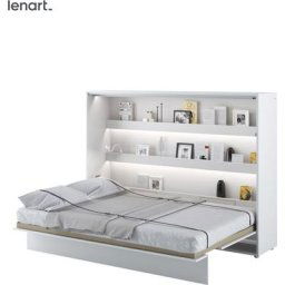 Lenart Lit escamotable bed concept 04 140x200 horizontal blanc briliant