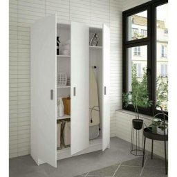 Kit armoire 3 portes polyvalente 108 x 37 x 180H cm