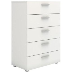 Petra Commode 5 tiroirs blancs. - Blanc