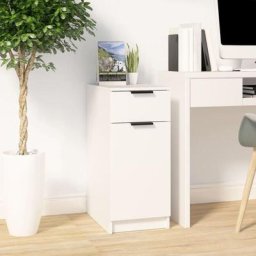 Armoire de bureau Armoire de rangement | Caisson de rangement Blanc 33,5x50x75 cm Bois d'ingénierie