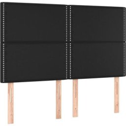 Vidaxl - Têtes de lit 4 pcs Noir 72x5x78/88 cm Similicuir Black