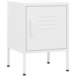 Tables de chevet 2 pcs Blanc 35x35x51 cm Acier Vidaxl Blanc