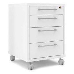 Prisme Commode b à 4 tiroirs, blanc - Blanc