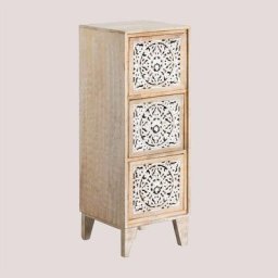 Commode en Bois de Manguier Mekel Sklum Bois Naturel Bois Naturel