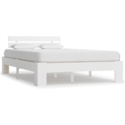 Cadre de lit Blanc Bois de pin massif 120 x 200 cm Vidaxl White
