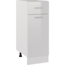 Armoire de plancher Blanc brillant 30x46x81,5 cm Aggloméré vidaXL - High gloss white