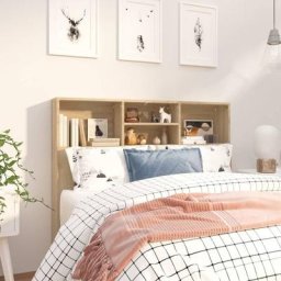 Tête de lit | Armoire de tête de lit Chêne sonoma 120x19x103,5 cm 13085 - Brun