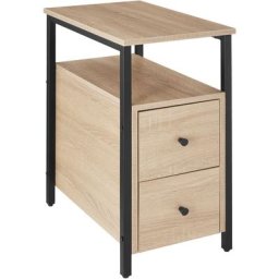 Table de chevet Tullamore 49,5x30x61,5cm - Table de chevet, table d'appoint, table de chambre à