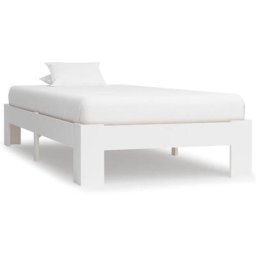 Cadre de lit Blanc Bois de pin massif 90 x 200 cm Vidaxl White
