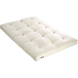 Matelas futon écru en coton 180x200 - Ecru