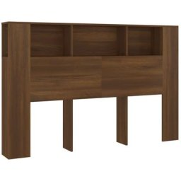 Armoire de tête de lit Chêne marron 160x18,5x104,5 cm Vidaxl Chêne marron