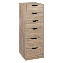 5five - Caisson 6 tiroirs effet bois naturel - 5 five simply smart - Bois naturel