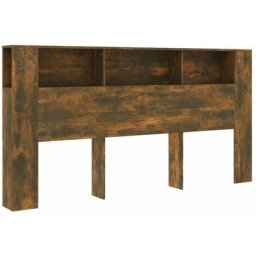 Armoire de tête de lit Chêne fumé 200x18,5x104,5 cm Vidaxl Smoked oak
