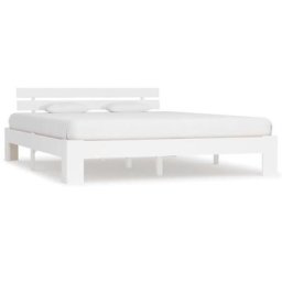 Cadre de lit Blanc Bois de pin massif 180 x 200 cm Vidaxl White