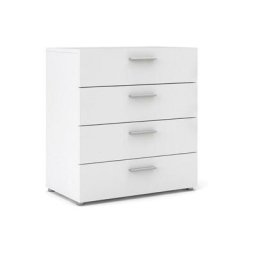 Petra Commode à 4 tiroirs, blanc. - Blanc