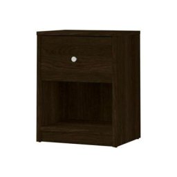 Ebuy24 - Maria Table de chevet à 1 tiroir et 1 espace ouvert,+D1736 couleur café. - Marron