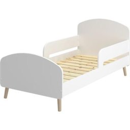 Gry Lit bébé ou junior 70x140cm, blanc. - Blanc