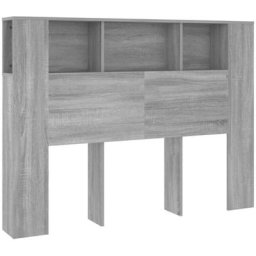 Armoire de tête de lit Sonoma gris 140x18,5x104,5 cm vidaXL - Sonoma gris
