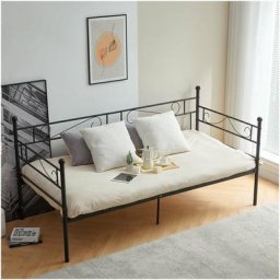Lit 90x190cm -lit unique Canapé--Lit enfants 90x190cm ou lit adulte-Noir