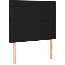 Vidaxl - Têtes de lit 2 pcs Noir 80x5x78/88 cm Tissu Black