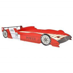 Lit voiture de course pour enfants 90 x 200 cm Rouge Vidaxl Red