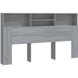 Armoire de tête de lit Sonoma gris 180x19x103,5 cm vidaXL - Grey sonoma