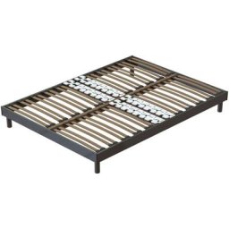 Literie Sommier lattes & plots kit plots 160x200 cm - Gris - Bellecour
