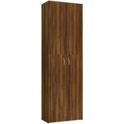 Armoire de bureau Chêne marron 60x32x190 cm Bois d'ingénierie Vidaxl Chêne marron