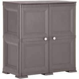 Armoire en plastique 79x43x85,5 cm Design de bois Gris Vidaxl Gris