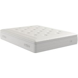 Matelas Simmons 160x200 cm - Ressorts ensaches - Ferme - 33 cm - Blanc