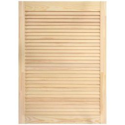 Porte à persiennes porte d'armoire porte d'étagères revêtement pour placard penderie garde-robe