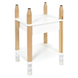 Table De Chevet Crayon Blanc Home Deco Kids
